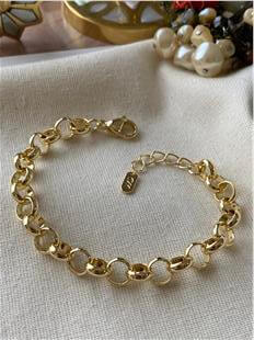 14K Geniş Halka Bileklik