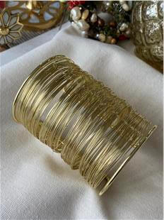 14K Geniş Kleopatra Kelepçe