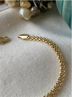 14K Hasır Örme Bileklik