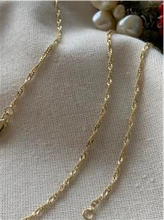 14K İnce Sarmal Zincir 