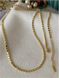 14K 60 cm Kalın Ezme Kolye