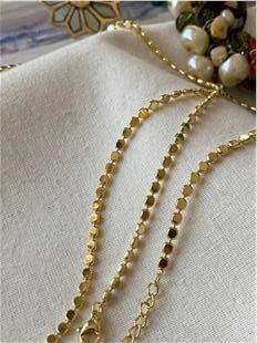 14K 60 cm Kalın Ezme Kolye