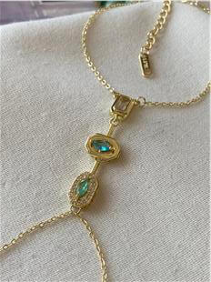 14K Mavi Taşlı Element Şahmeran