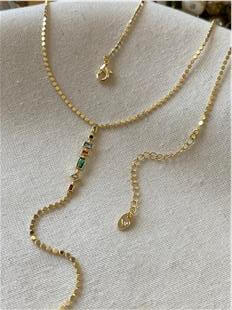 14K Minimal Element Y Model Kolye