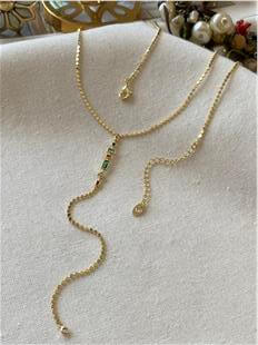 14K Minimal Element Y Model Kolye