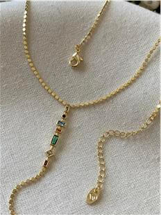 14K Minimal Element Y Model Kolye