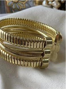 14K Mix Geniş Kelepçe