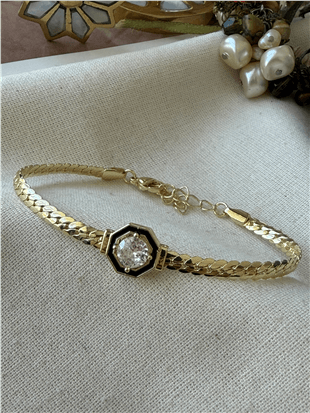 14K Örgü Şikel Bileklik