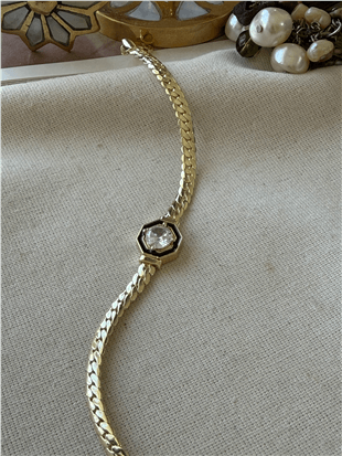 14K Örgü Şikel Bileklik