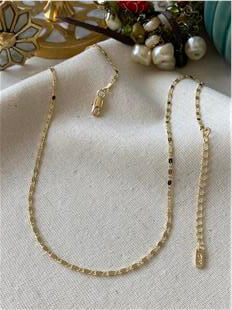 14K Parlak Lock Model Zincir