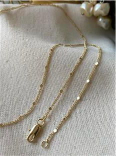 14K Paysız Ezme Zincir 