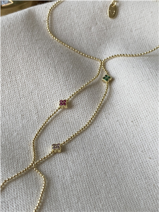 14K Renkli Cleef Model Şahmeran