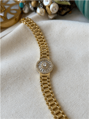 14K Saat Model Zincir Bileklik