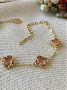 14K Somon Taşlı Cleef Bileklik