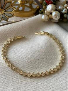 14K Taşlı Cleef Model Bileklik