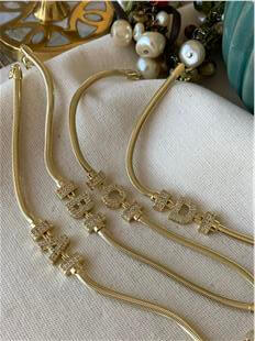 14K Taşlı Harf Bileklik