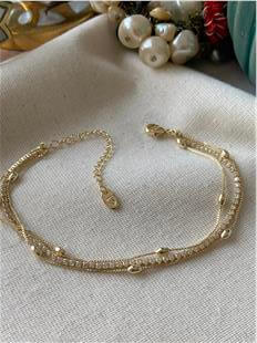 14K Üçlü Kapsül Detaylı Suyolu Bileklik