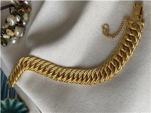 22 Ayar Geniş Örme Bileklik