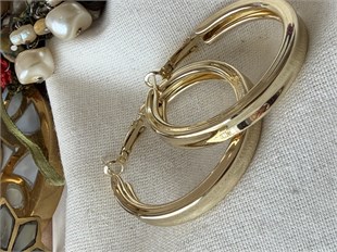5 cm Küt Halka Küpe