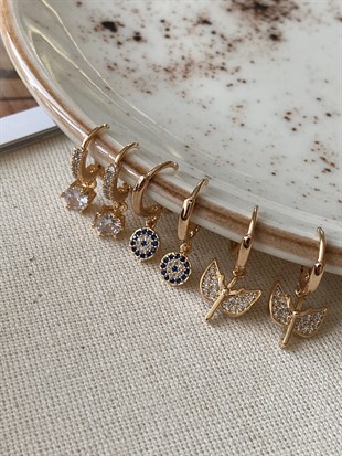 Altılı Pelerin Küpe