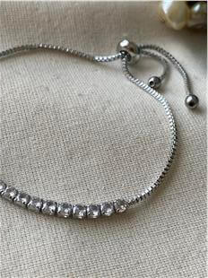 Asansörlü Silver Suyolu Bileklik