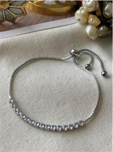 Asansörlü Silver Suyolu Bileklik