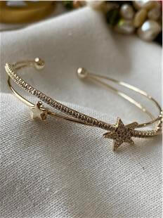 Ay ve Yıldız Detaylı Açık Kelepçe