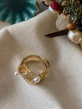 Ayarlanabilir İncili Baget C Yüzük