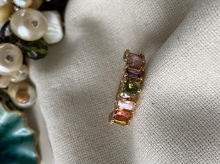 Ayarlanabilir Kalp&Dikdörtgen Taşlı Yüzük