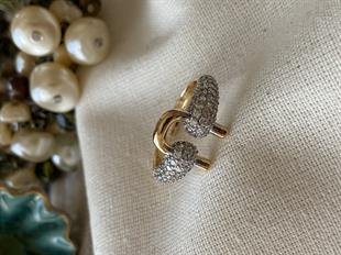 Ayarlanabilir Silver Taşlı U Model Yüzük