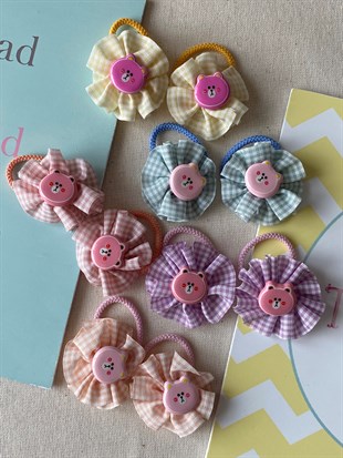 Ayıcıklı İkili Lastik Toka