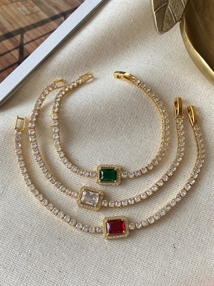 Baget Taşlı Su Yolu Bileklik