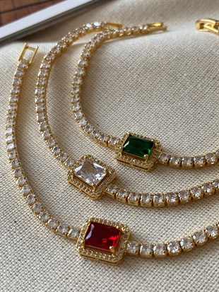 Baget Taşlı Su Yolu Bileklik