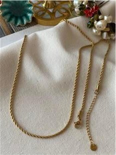 Çelik 2 mm Burgu Zincir Kolye