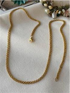 Çelik 22K 60 cm Çift Örme Zincir