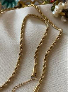 Çelik 4 mm Burgu Zincir Kolye