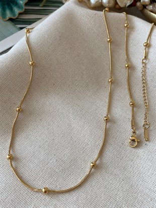 Çelik 60 cm Dorikalı Zincir Kolye 