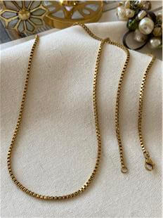 Çelik 60 cm Geçmeli Kare Model Zincir 