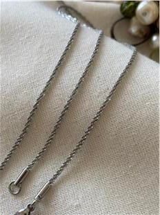 Çelik 60 cm Silver Tırtıklı Zincir 