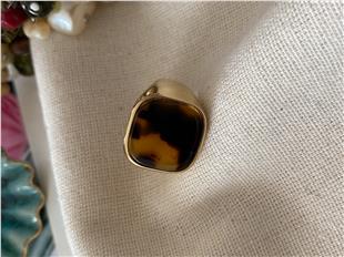 Çelik Ayarlanabilir Leopar Yüzük