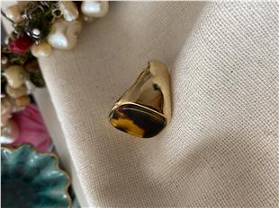 Çelik Ayarlanabilir Leopar Yüzük