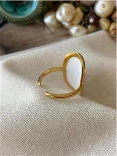 Çelik Ayarlanabilir Mineli Çiçek Yüzük