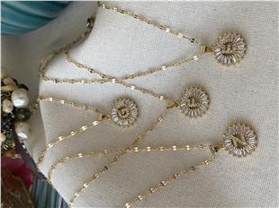 Çelik Mini Baget Harf Kolye