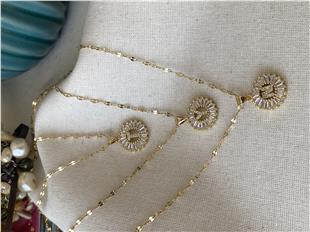 Çelik Mini Baget Harf Kolye