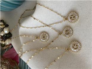 Çelik Mini Baget Harf Kolye