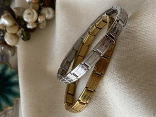 Çelik Baskılı İnce Nomi Bileklik