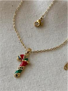 Çelik Baston Şeker Kolye