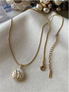 Çelik Beyaz Mineli Bahar Kolye