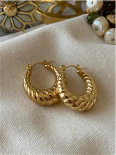 Çelik Bombe Burgu Küpe