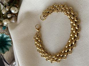 Çelik Bombe Örme Bileklik